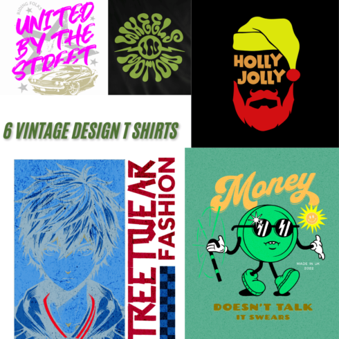 15 VINTAGE DESIGN T SHIRTS cover image.