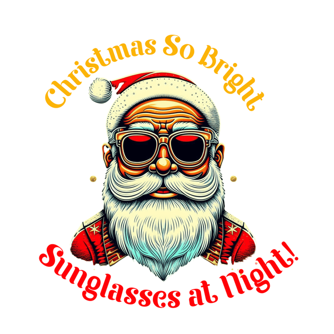 A Christmas so bright t-shirt preview image.