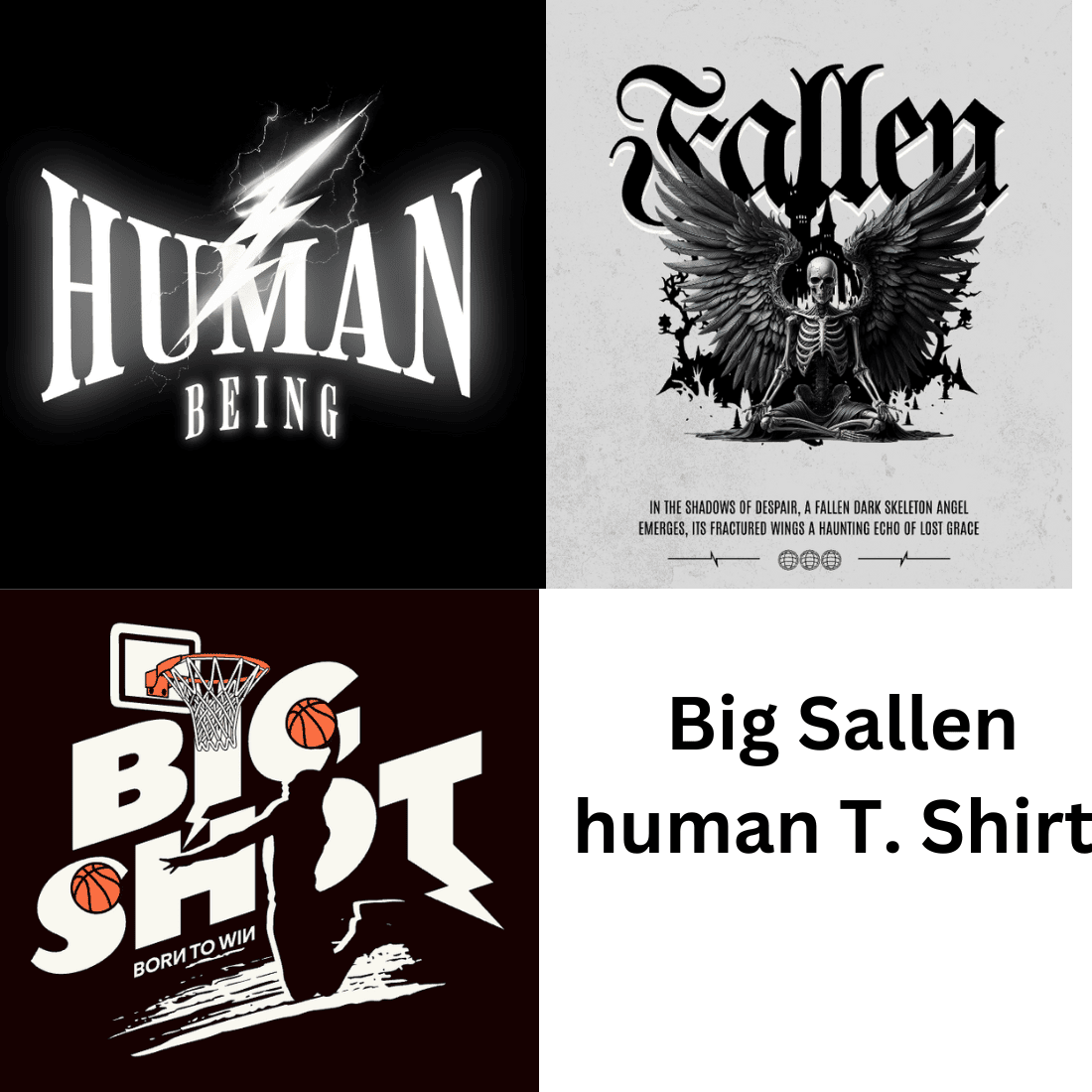 Big Sallen human T shirt preview image.