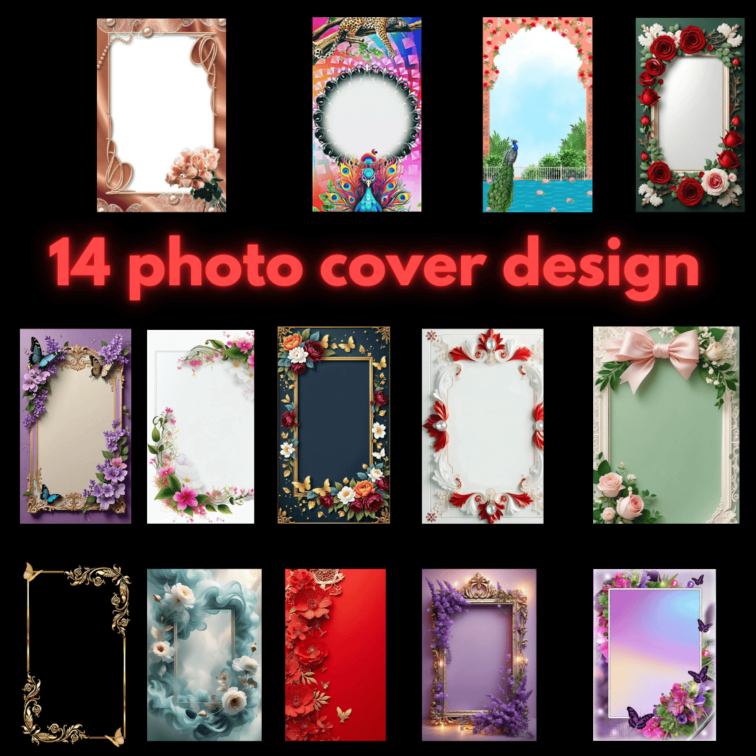 14 Unique Photo Cover Designs for Creative Projects cover image.