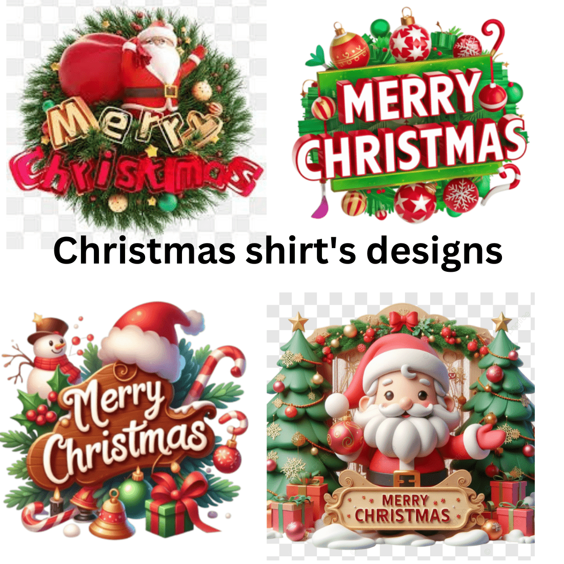 **"Merry & Bright Christmas Shirt – Festive Holiday Design"** preview image.