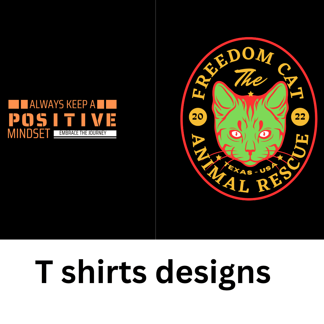 T shirts designs cover image.