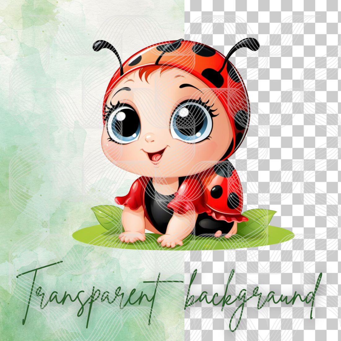 Babie insects cliparts bundle preview image.