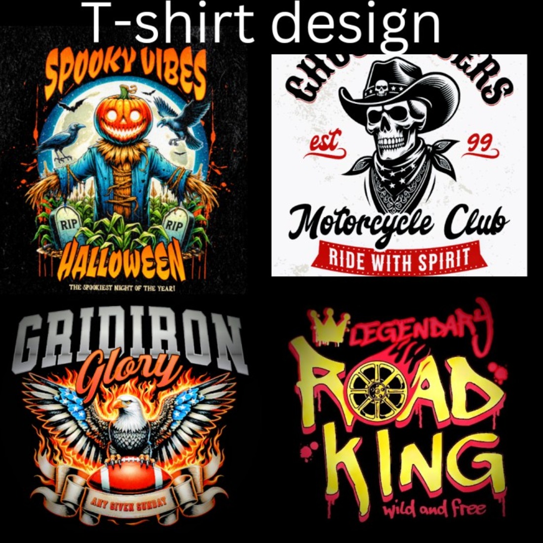 T-shirts design preview image.