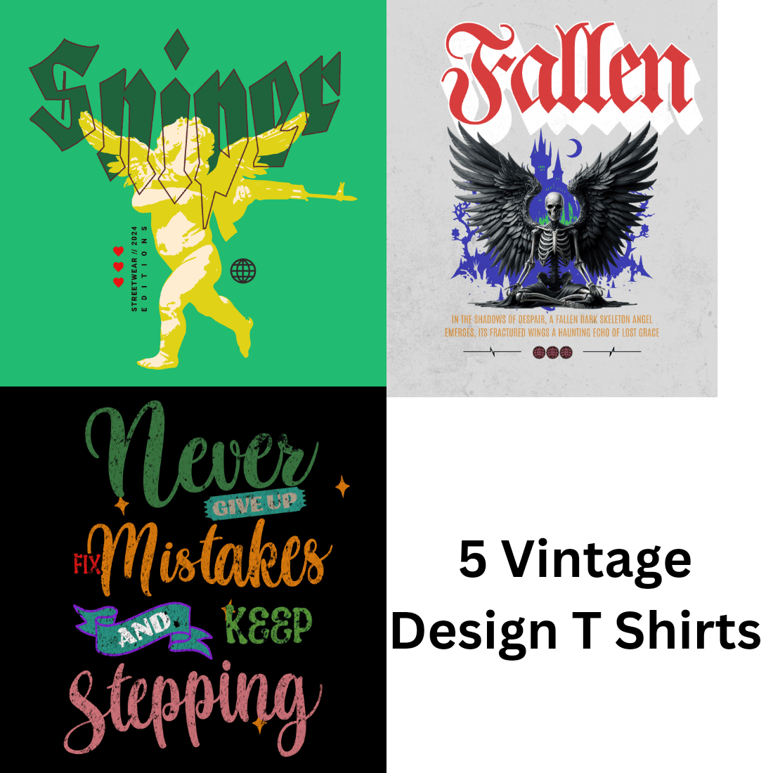 VINTAGE DESIGN T SHIRTS preview image.