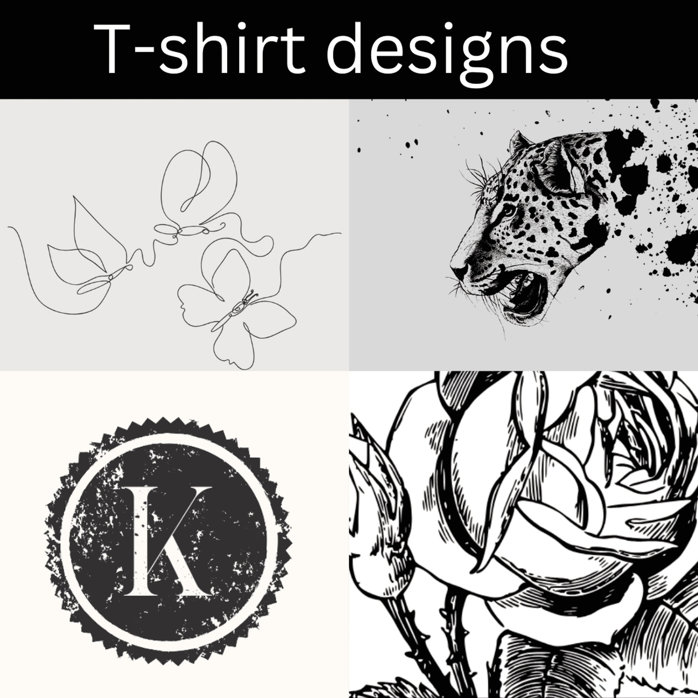 T shirt designs preview image.