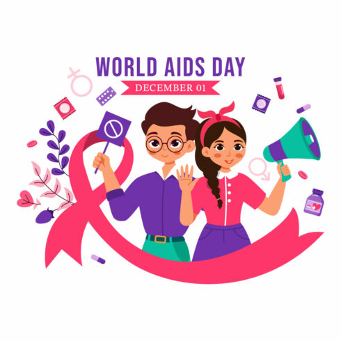 13 World AIDS Day Illustration cover image.