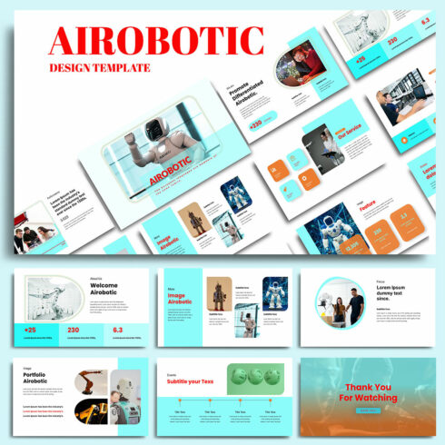 Airobotic Persentation Template cover image.