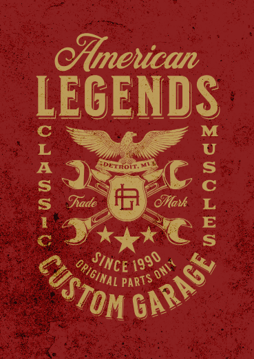 american legends garage shirt eagle 33