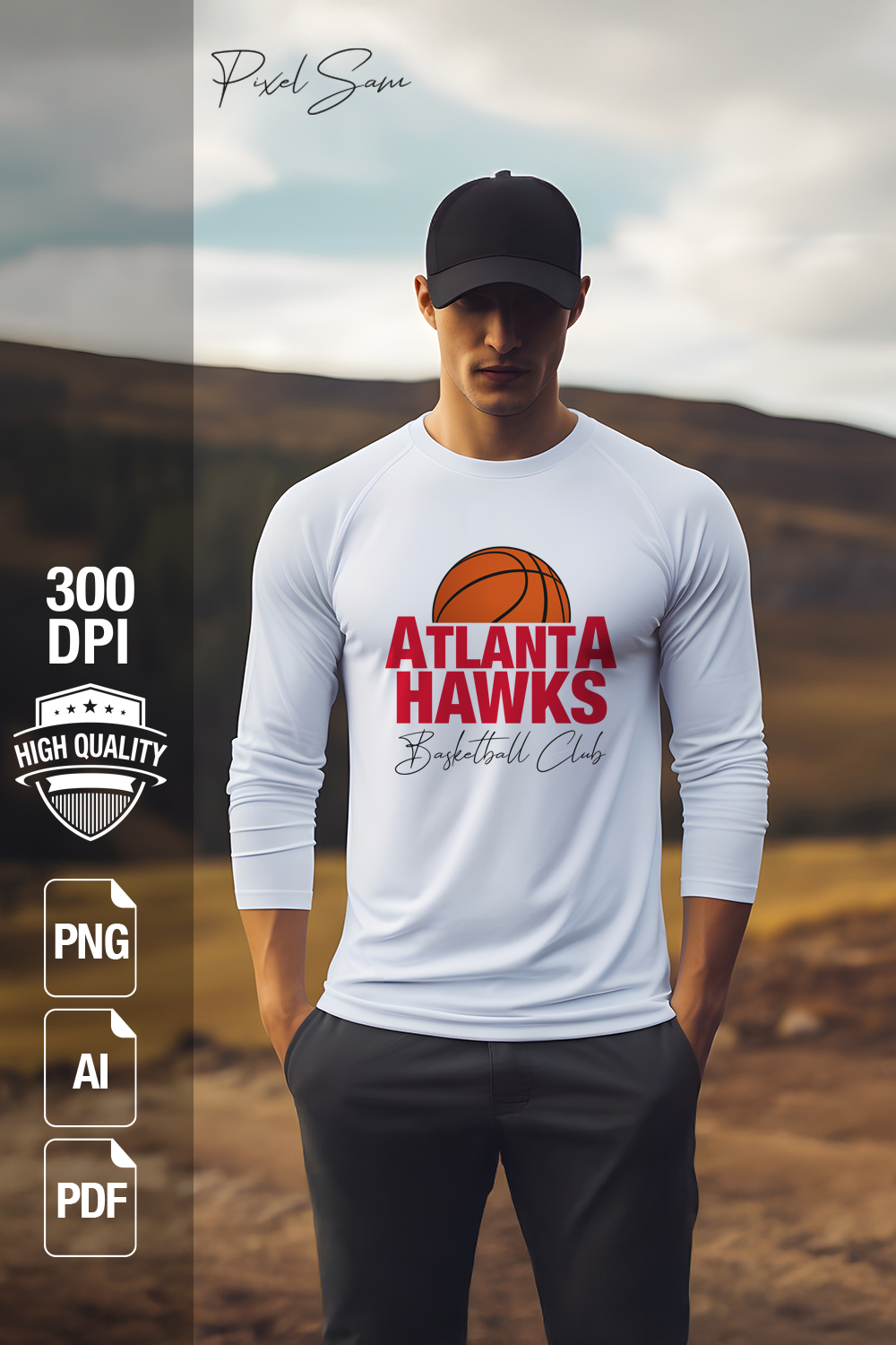 ATLANTA SPORT T-SHIRT DESIGN pinterest preview image.