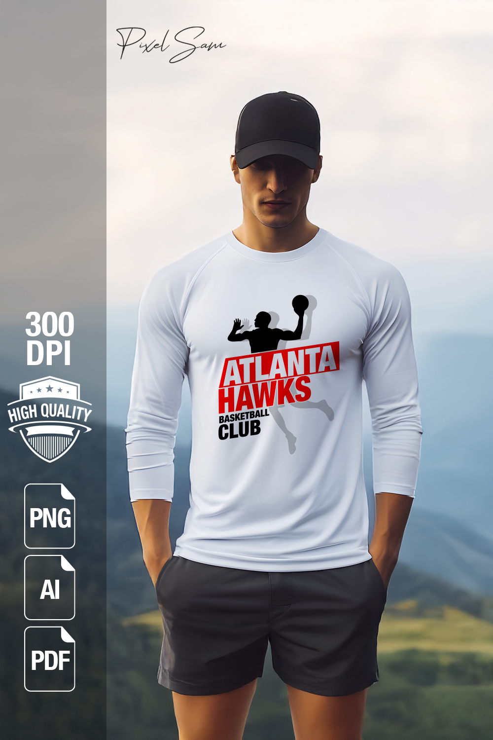 ATLANTA 2 SPORT T-SHIRT DESIGN pinterest preview image.