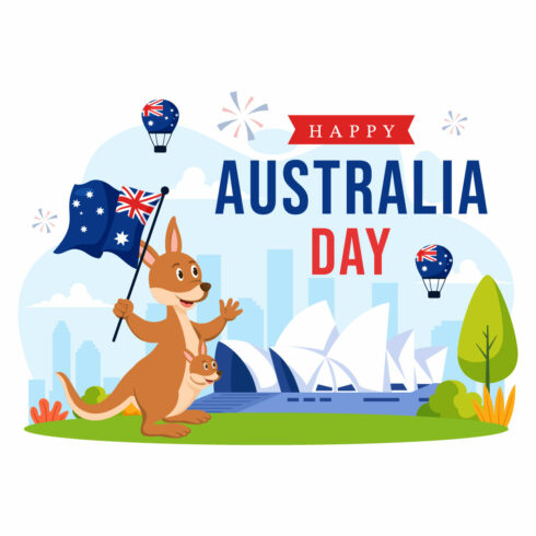 15 Happy Australia Day Illustration cover image.