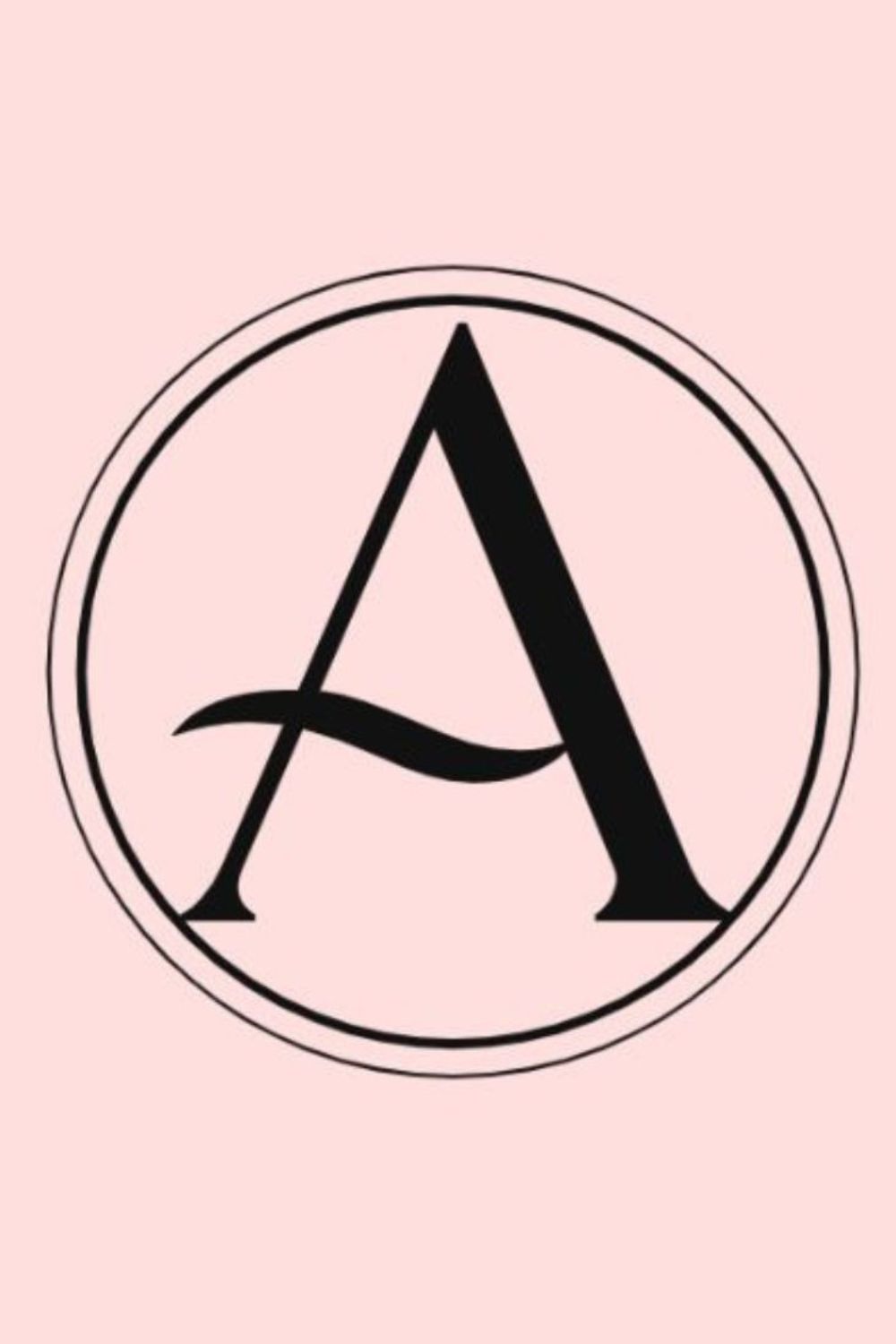 A letter logo pinterest preview image.