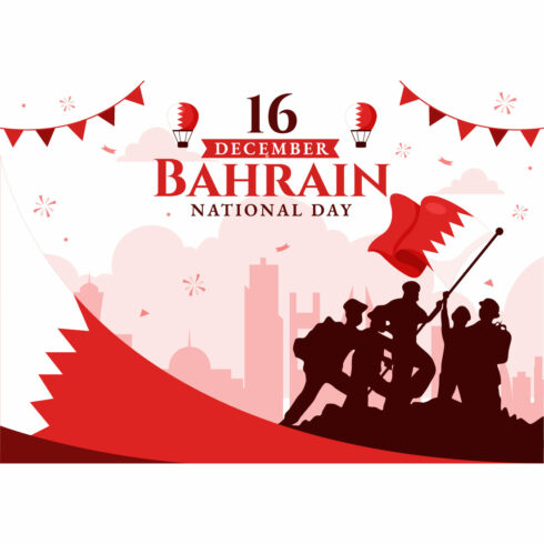 13 Bahrain National Day Illustration cover image.