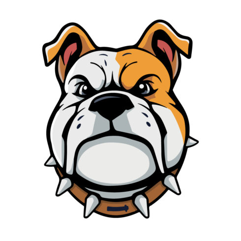 Bulldog Mascot vector design cover image.