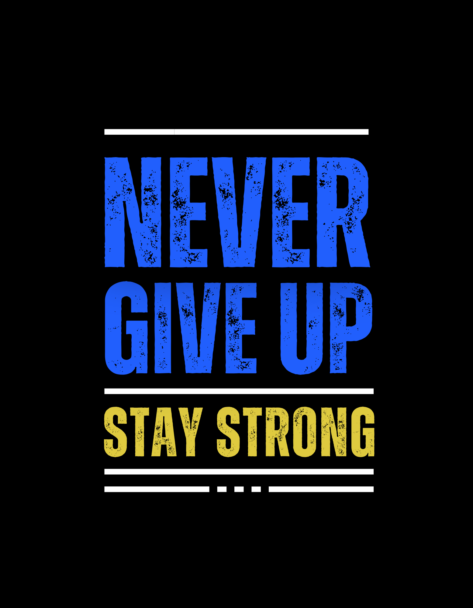 black and orange typography never give up stay strong t shirt 462