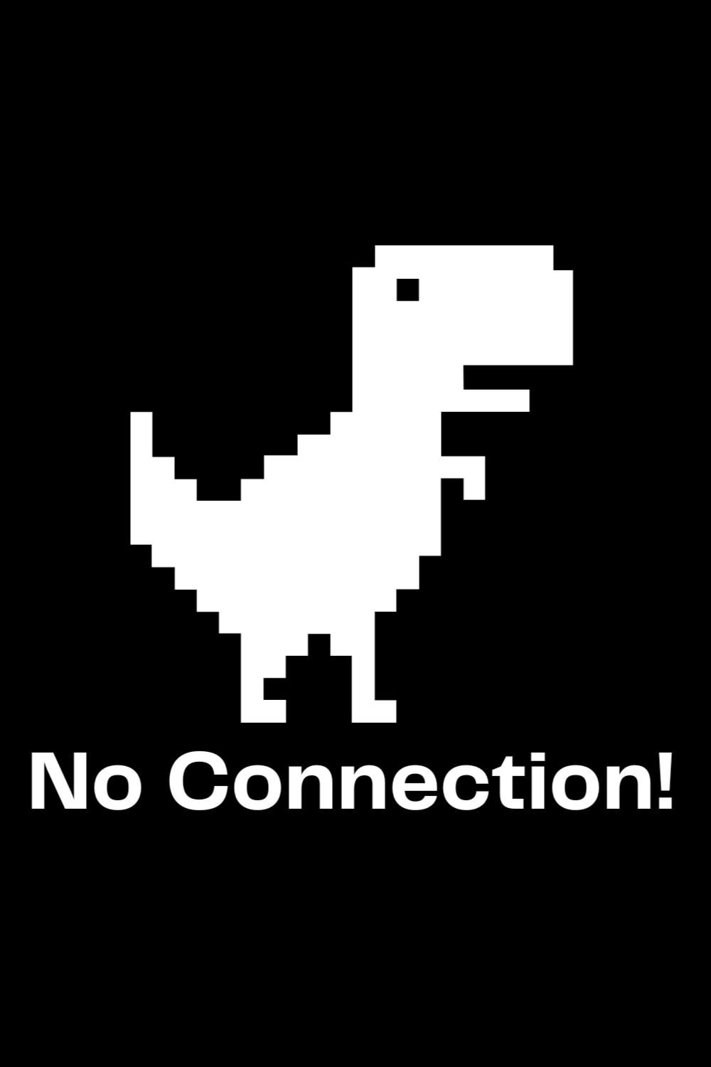 Black and White Simple Dino T-Shirt pinterest preview image.