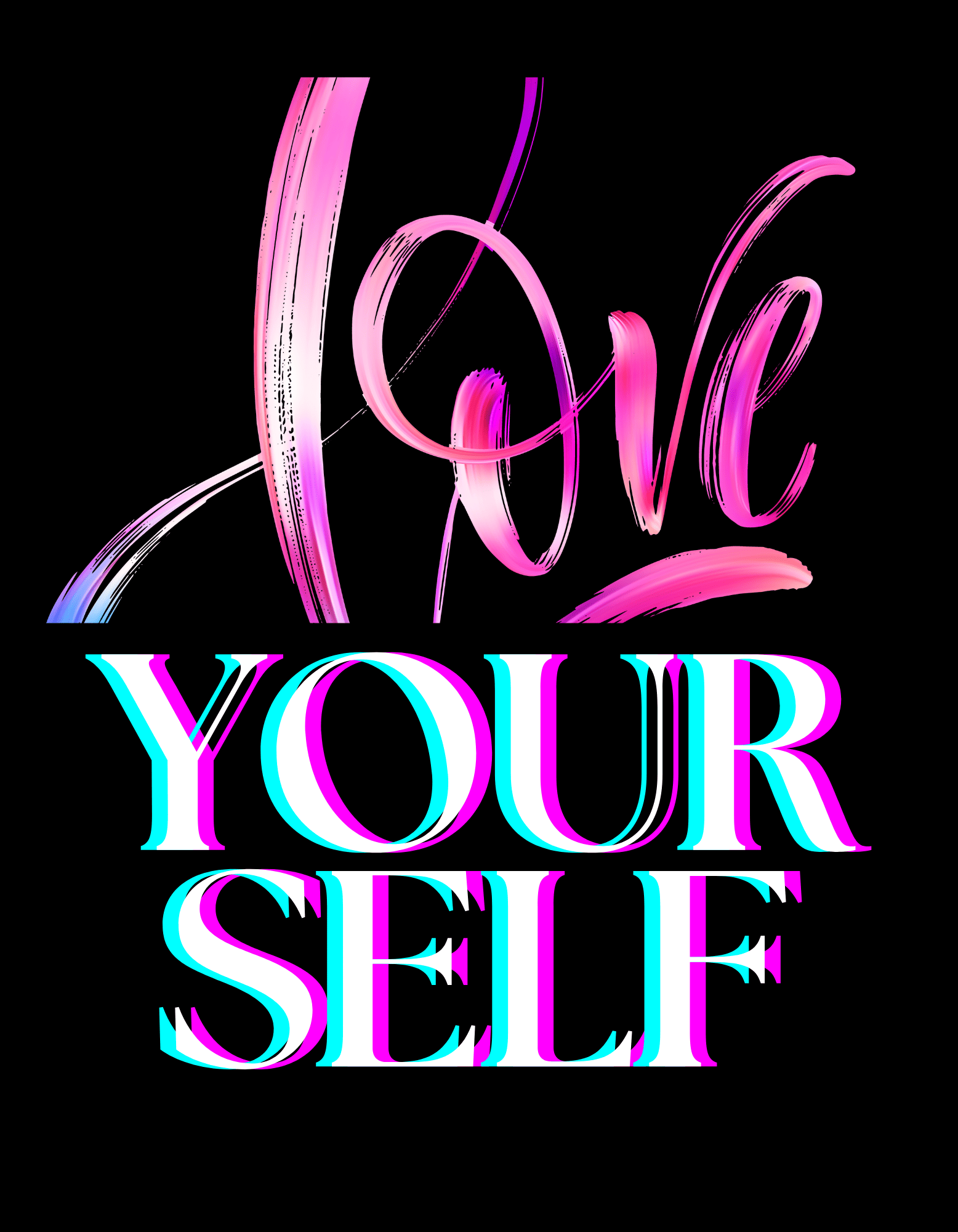 black pink self love motivational t shirt 1 1 871