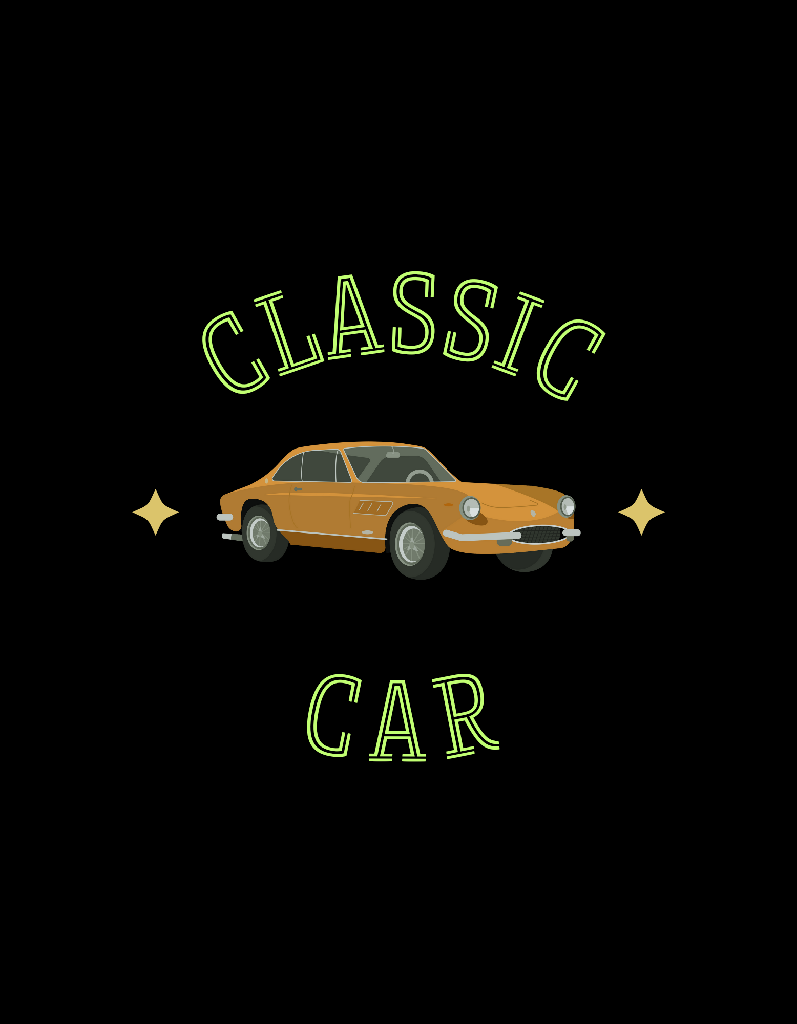 black yellow classic car t shirt 20241111 194648 0000 54