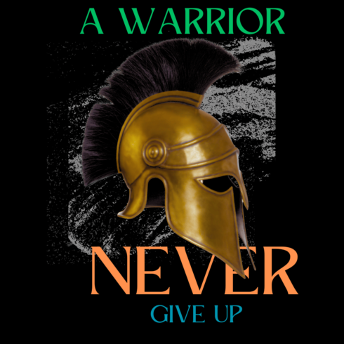 Warrior T-shirt Design cover image.