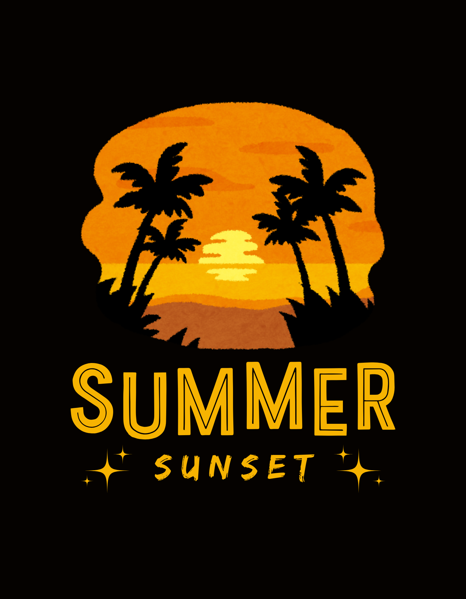 black yellow summer sunset t shirt 20241107 155710 0000 466