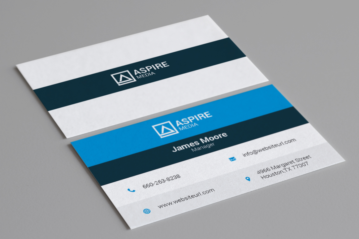 blue business card 98 363