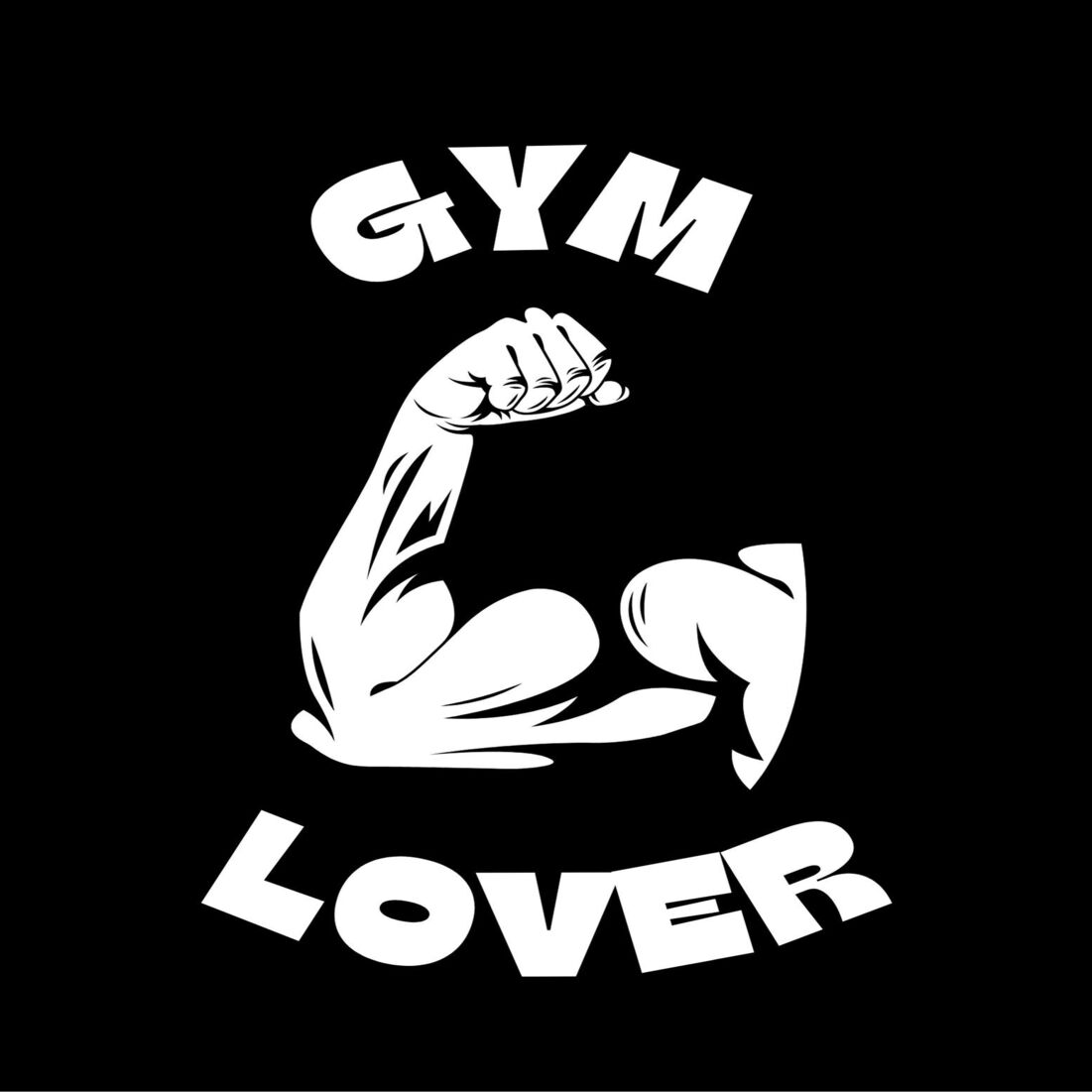 Illustrated gym T-shirt preview image.