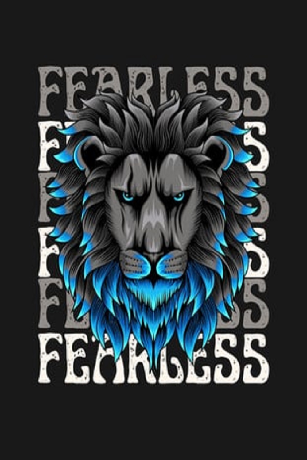 Fearless Oversized T-shirt pinterest preview image.