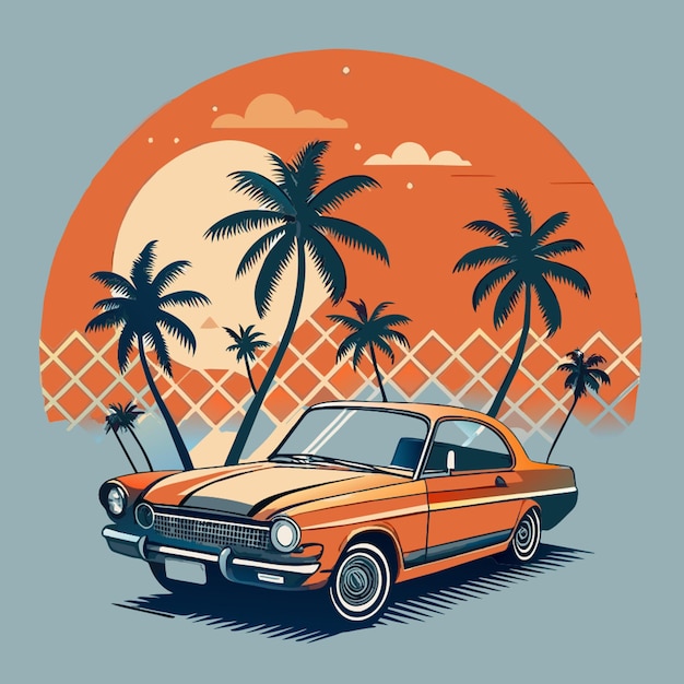 car illustration shirt design vintage retro summer shirt design summer vector illustration 969863 201306 508