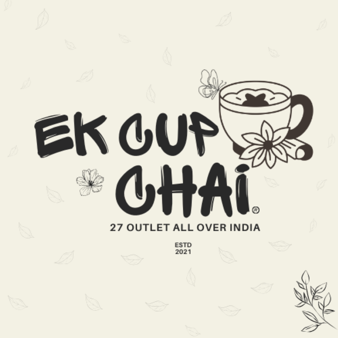 Ek cup chai brand logo preview image.