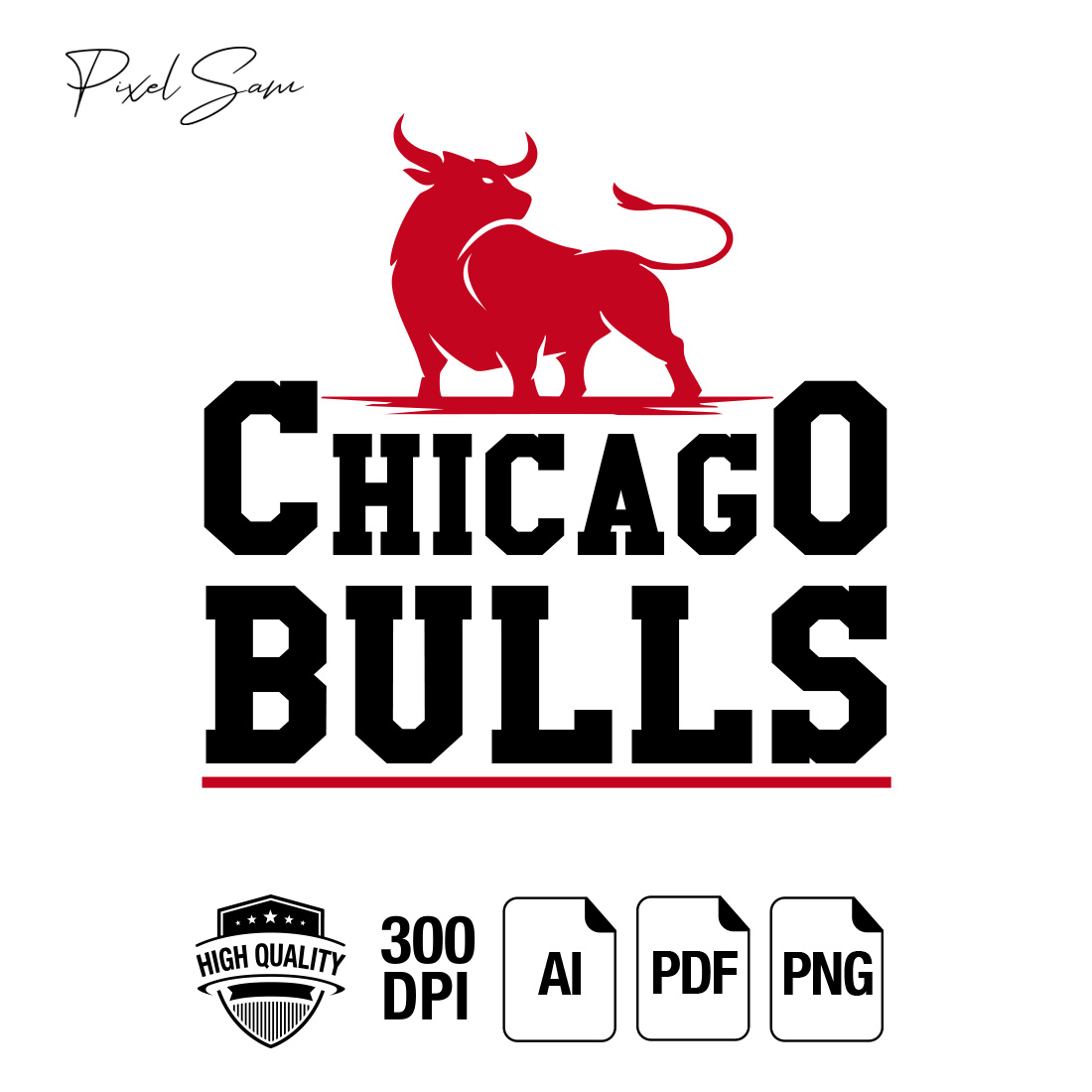 CHICAGO SPORT T-SHIRT DESIGN preview image.