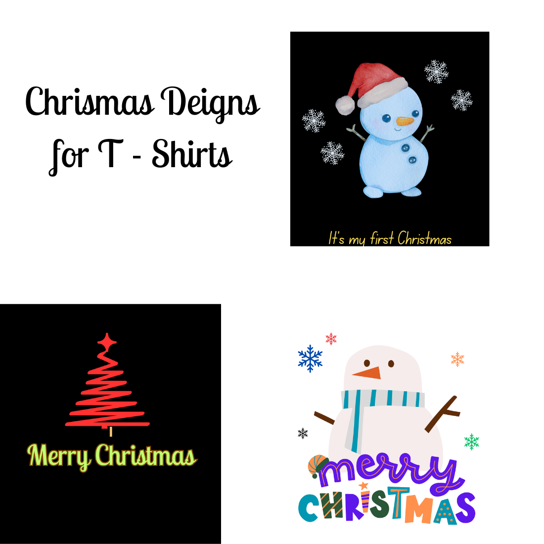 Christmas Festival T-Shirt Design cover image.