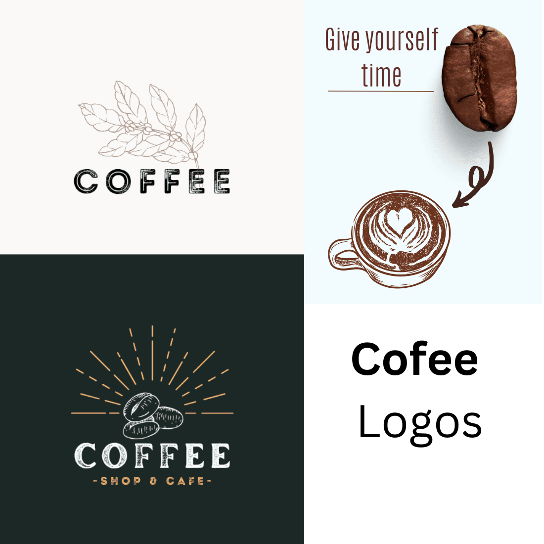 Cofee logos preview image.