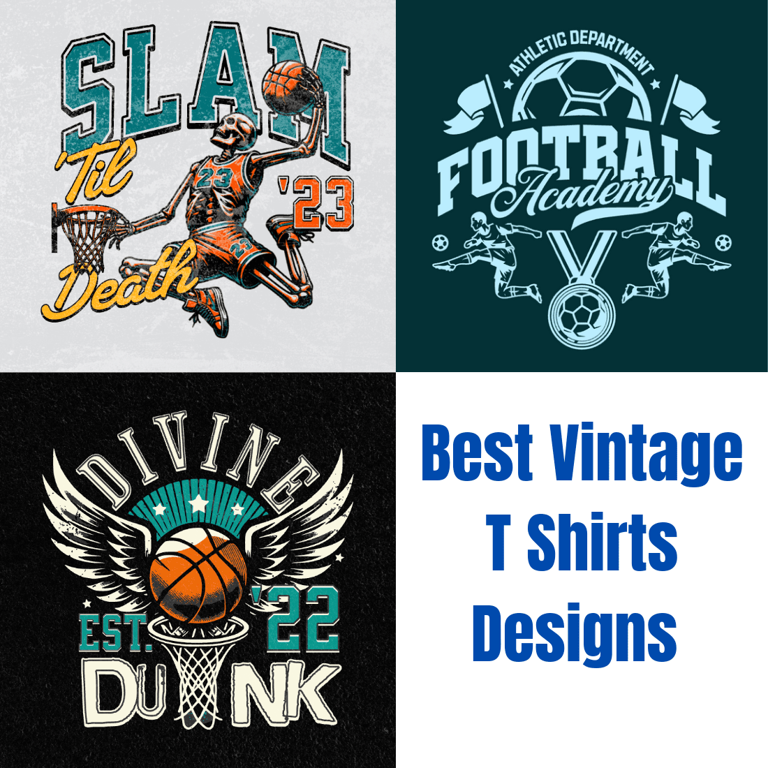 Best Vintage T Shirt Designs preview image.