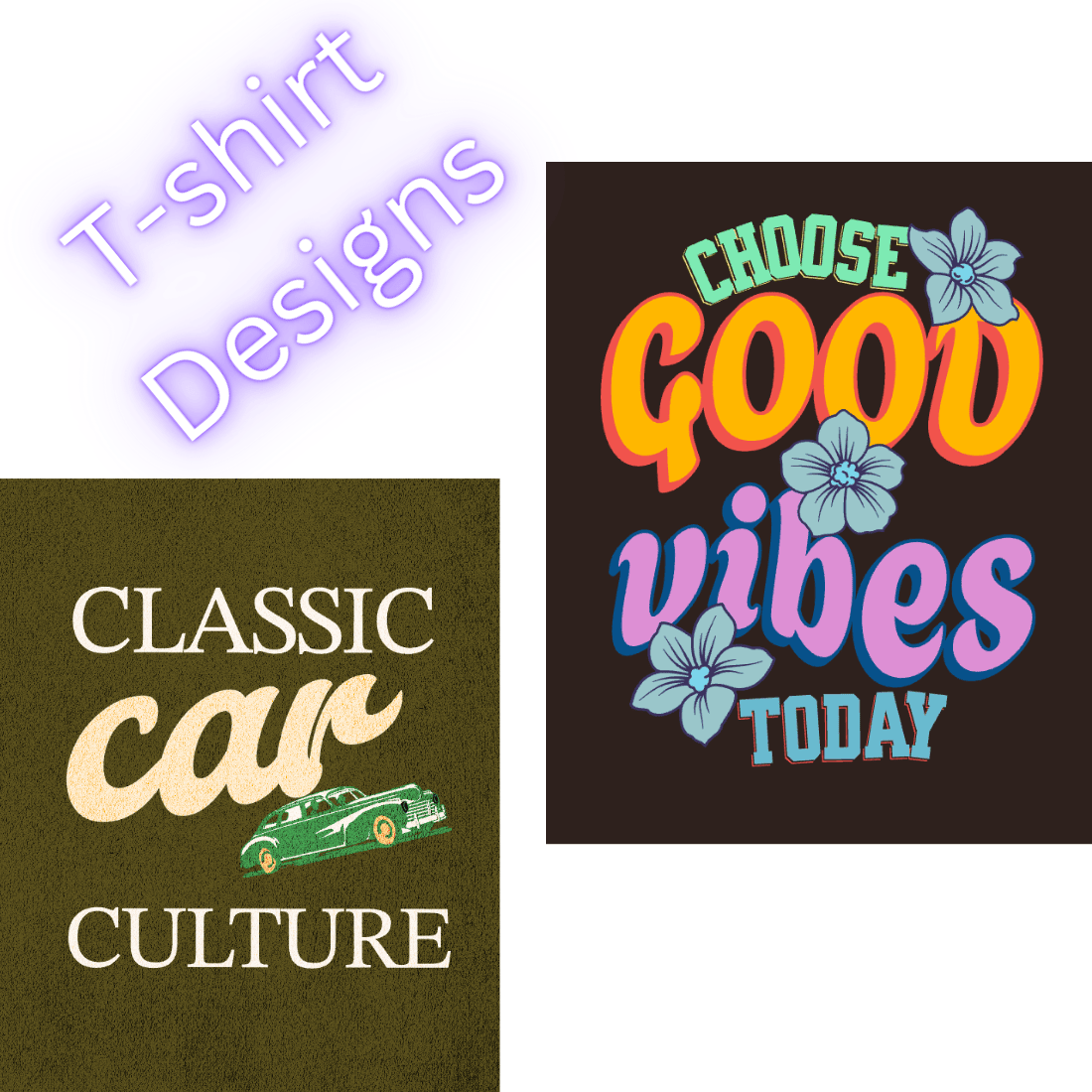 Stay Positive & Outdoor Adventure T-shirts preview image.