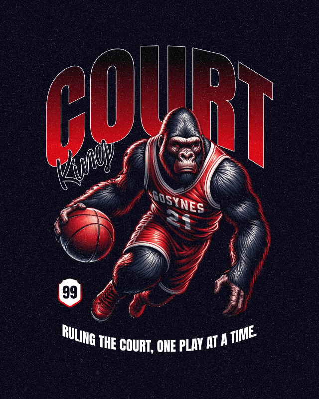 court king basketball t shirt 440