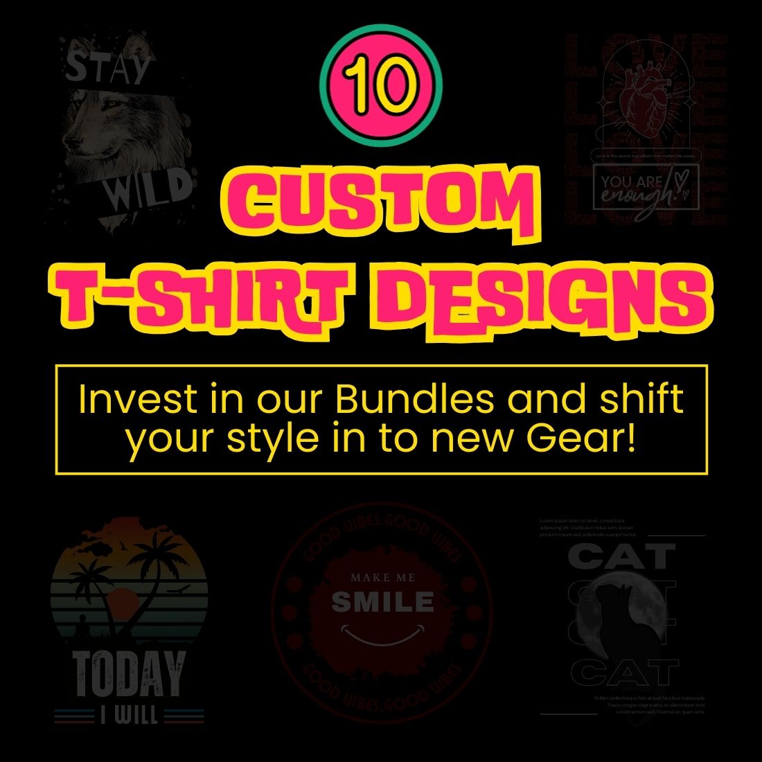 Custom T-Shirt Designs 2025 preview image.