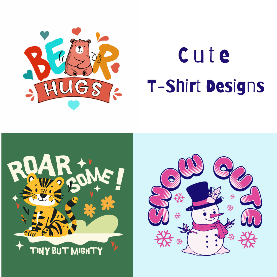 Cute T-Shirt Designs preview image.