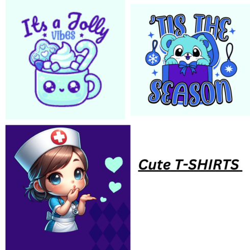 3_cute T shirts designs cover image.