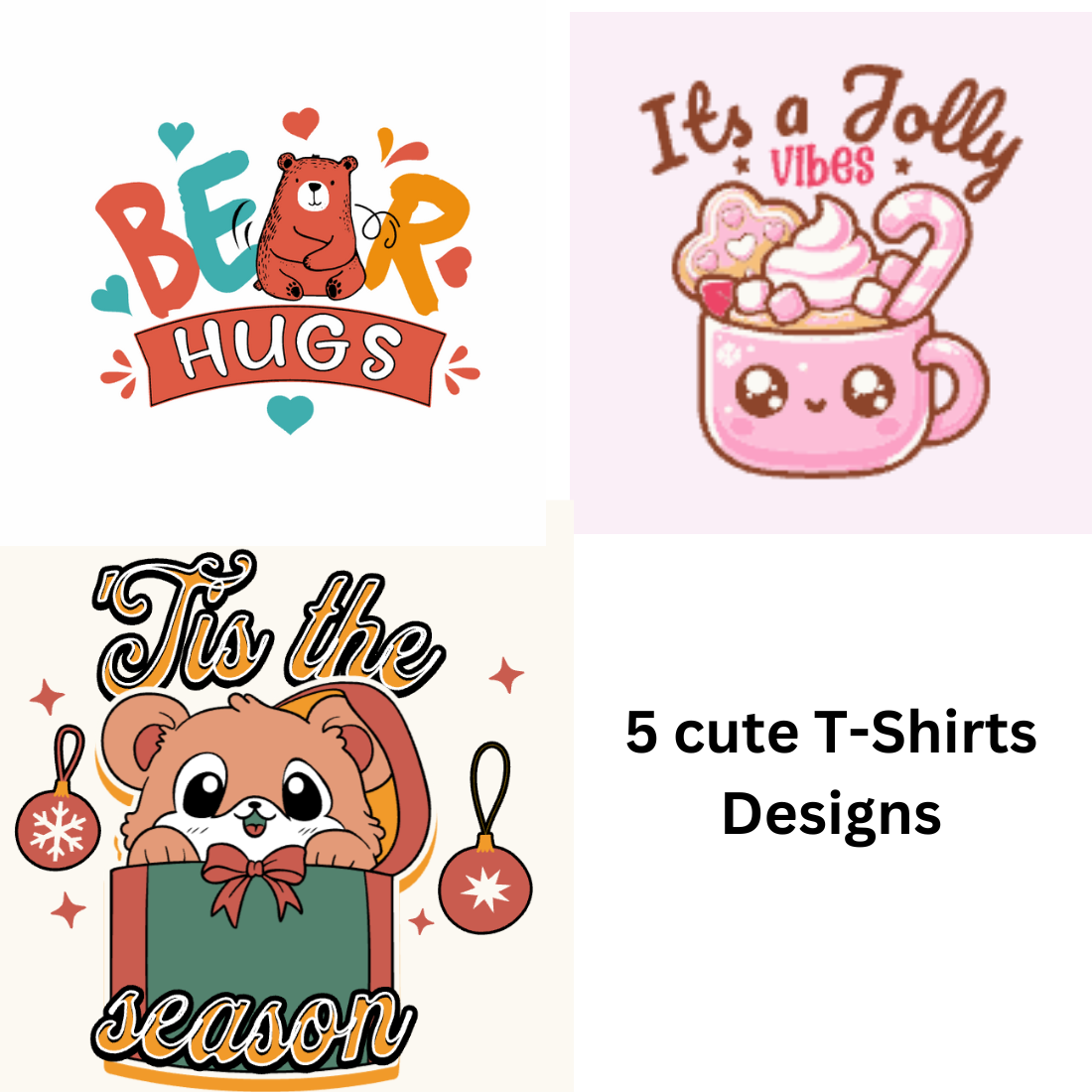 Cute T-shirts Designs preview image.