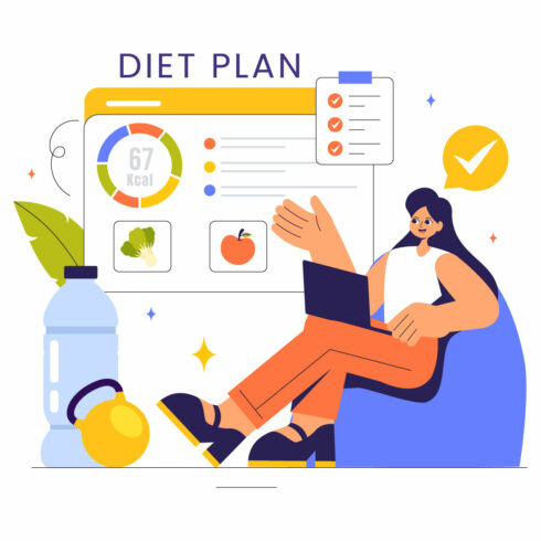 13 Healthy Diet Plan Illustration cover image.