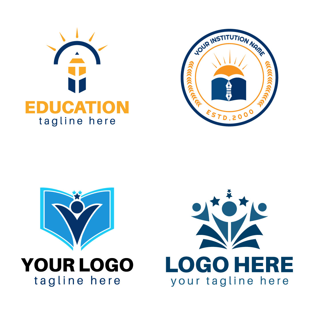 Education logos bundle cover image.