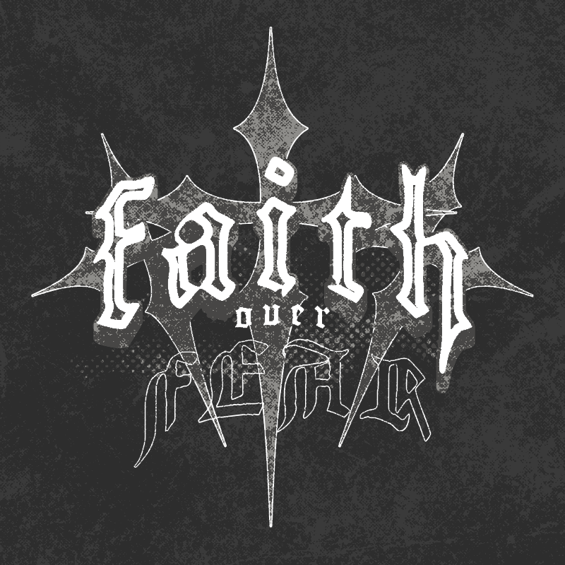 faith over fear dark cross 359