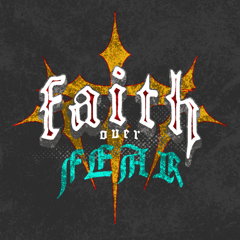 faith over fear dark cross 407