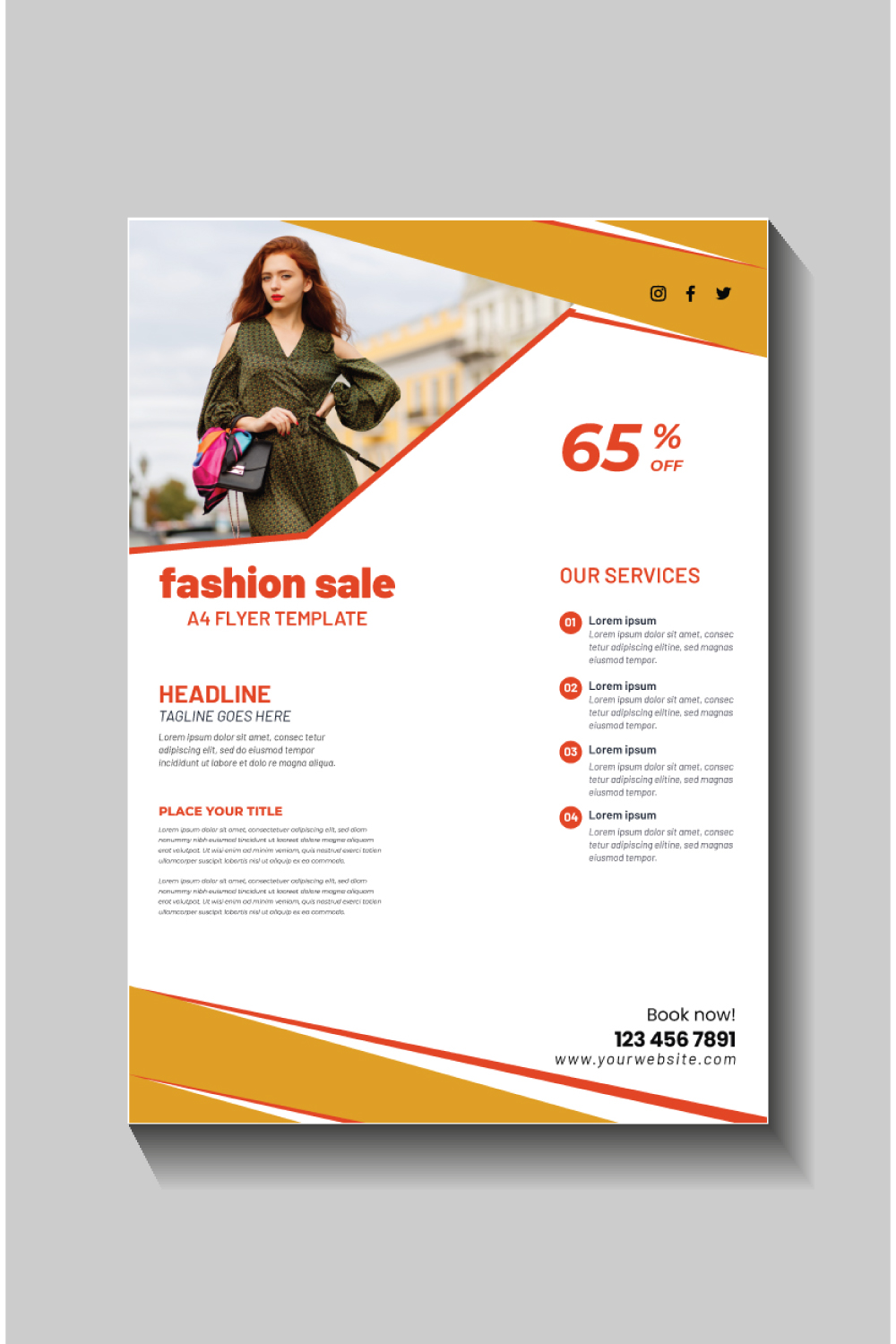 fashion sale social media post and web banner template pinterest preview image.