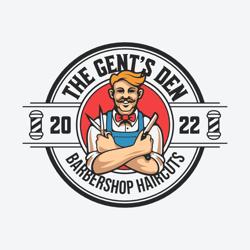 feel the torque the gents den barbershop logo 609