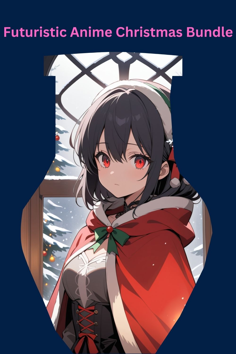 Futuristic Anime Christmas Bundle pinterest preview image.