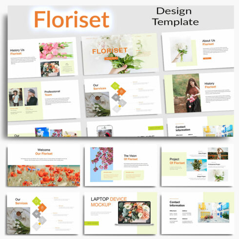 Floriset Persentation Template cover image.