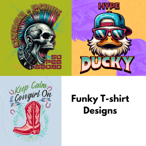 Funky T-shirt Designs cover image.