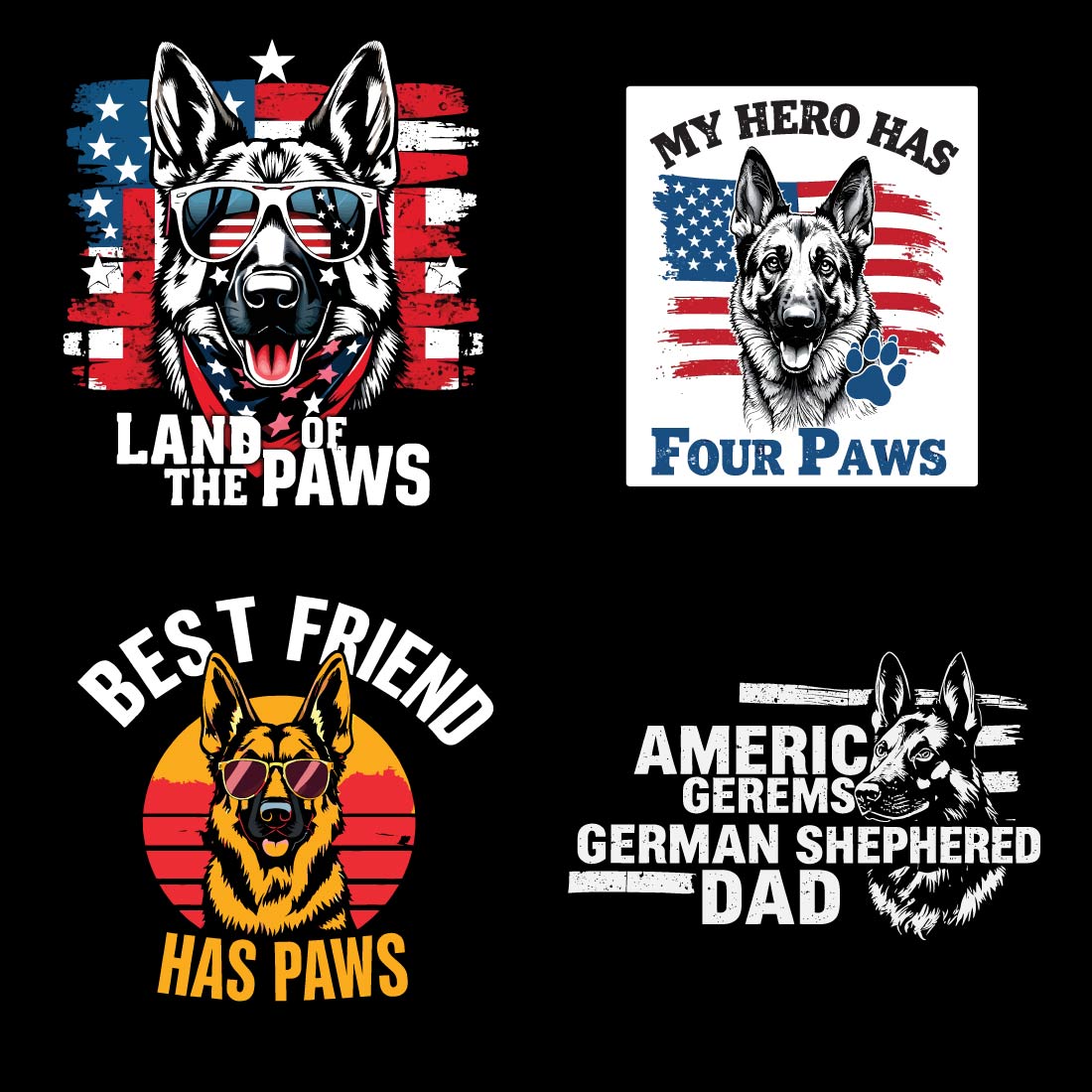 german shepherd t shirt bundle jpg 4 350